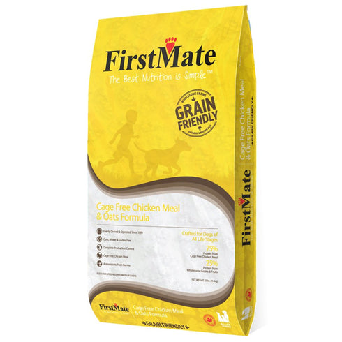 First Mate Grain Friendly Cage-Free Chicken & Oats Formula Dry Dog Food 5lb - Poudre Pet and Feed Supply