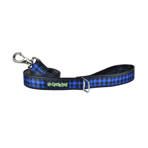 Cycle Dog Blue Plaid Dog Leash 6' - Poudre Pet and Feed Supply