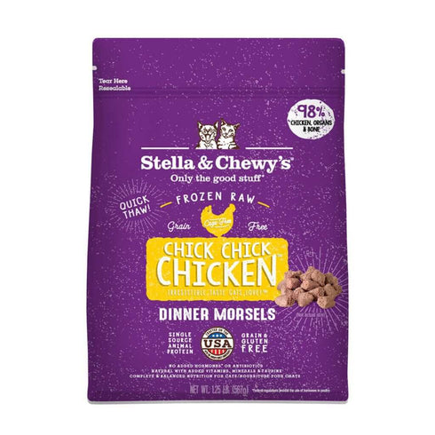 Stella and Chewys Chick, Chick Chicken Frozen Dinner Morsels Cat Food 3lb - Poudre Pet and Feed Supply