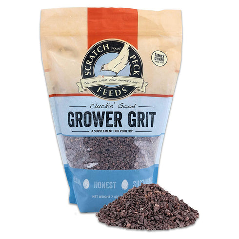 Scratch and Peck Feeds Cluckin' Good Grower Grit Supplement for Chickens & Ducks 7lb - Poudre Pet and Feed Supply