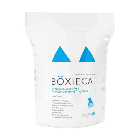 Boxiecat Scent Free Premium Clumping Clay Cat Litter 16lb - Poudre Pet and Feed Supply