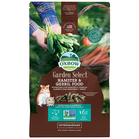 Oxbow Garden Select Hamster & Gerbil Fortified Food 1.5lb - Poudre Pet and Feed Supply