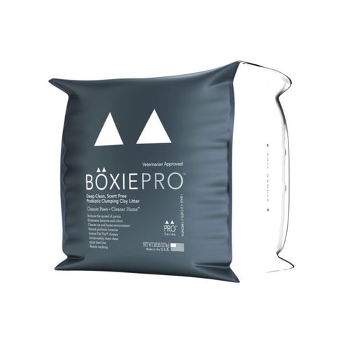 Boxiecat Scent-Free Probiotic Clumping Clay Cat Litter 28lb - Poudre Pet and Feed Supply