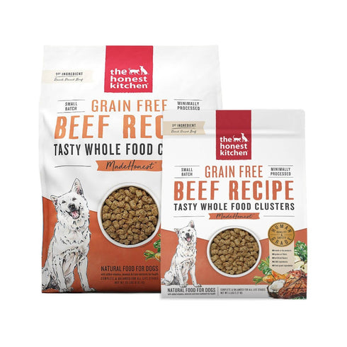Honest Kitchen Grain-Free Beef Whole Food Clusters Dry Dog Food 20lb - Poudre Pet and Feed Supply