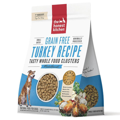 Honest Kitchen Grain-Free Turkey Whole Food Clusters Dry Dog Food 5lb - Poudre Pet and Feed Supply