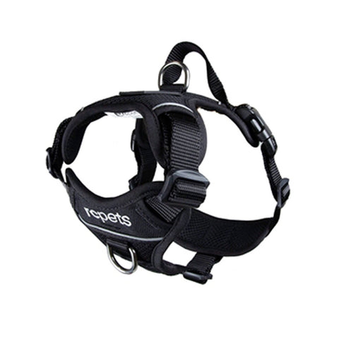 RC Pets Momentum Harness Black Large - Poudre Pet and Feed Supply