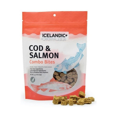 Icelandic Combo Bites Cod/Salmon 3.52oz - Poudre Pet and Feed Supply