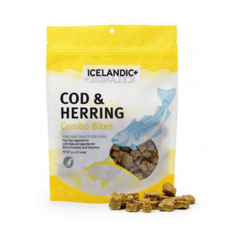 Icelandic Combo Bites Cod/Herring 3.52oz - Poudre Pet and Feed Supply