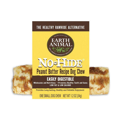 Earth Animal No Hide Peanut Butter Chew 4" - Poudre Pet and Feed Supply