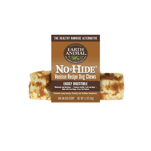 Earth Animal No Hide Venison Chew 4" - Poudre Pet and Feed Supply