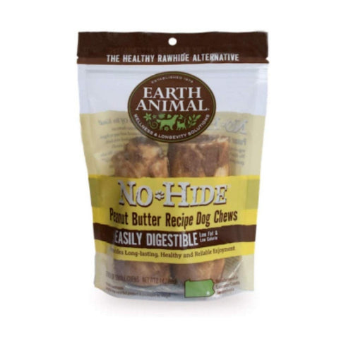 Earth Animal No Hide Peanut Butter Chew 7" - Poudre Pet and Feed Supply