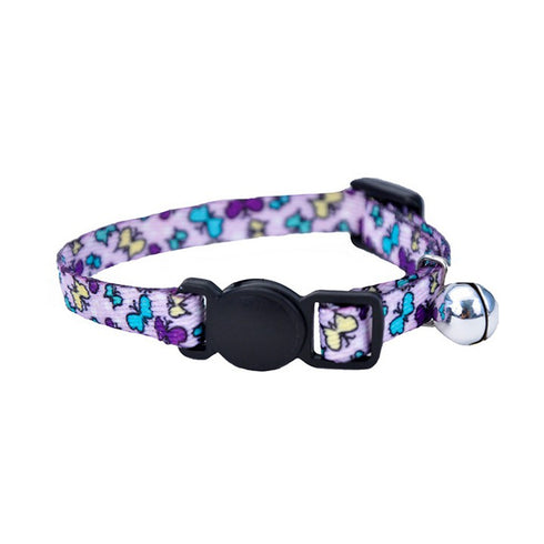 Li'l Pals Cat Collar Safety Purple Butterfly Iwe-0001083 - Poudre Pet and Feed Supply