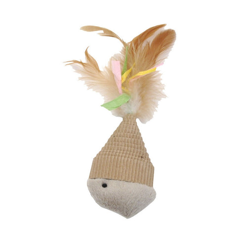 Turbo Feather Fish Natural Cat Toy - Poudre Pet and Feed Supply