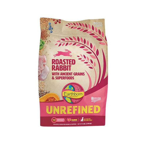 Earthborn Holistic Unrefined Roasted Rabbit with Ancient Grains & Superfoods Dry Dog Food 4lb - Poudre Pet and Feed Supply