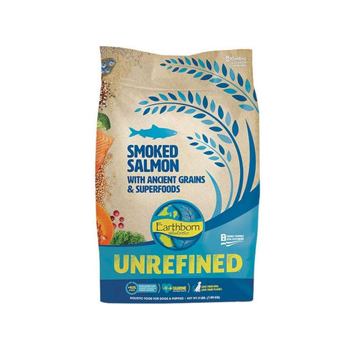 Earthborn Holistic Unrefined Smoked Salmon with Ancient Grains & Superfoods Dry Dog Food 25lb - Poudre Pet and Feed Supply