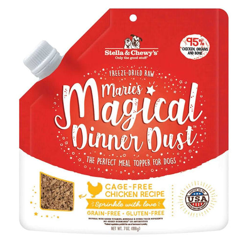 Stella and Chewys Marie's Magical Dinner Dust Cage-Free Chicken Raw Dog Food 7oz - Poudre Pet and Feed Supply