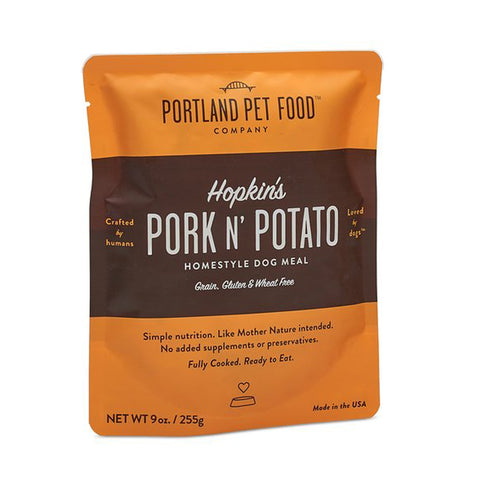 Portland Pet Hopkins' Pork N' Potato Meal Pouch Dog Treats 9oz - Poudre Pet and Feed Supply