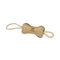 Tall Tails Natural Leather Bone Tug Dog Toy 16" - Poudre Pet and Feed Supply
