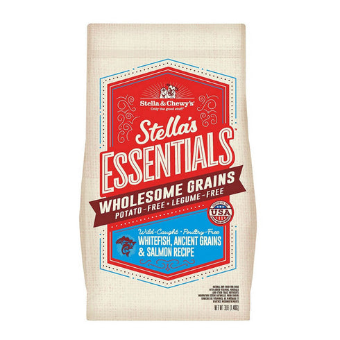 Stella and Chewys Essentials Ancient Grains Wild-Caught Whitefish Salmon Dry Dog Food 25lb - Poudre Pet and Feed Supply