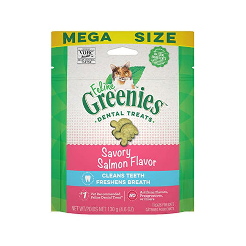 Greenies Savory Salmon Flavor Cat Dental Treats 4.6oz - Poudre Pet and Feed Supply