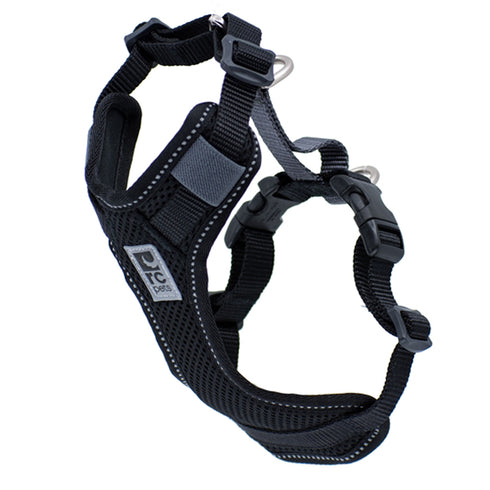RC Pets Moto Control Harness Girth 25"-35" Black/Grey Large - Poudre Pet and Feed Supply