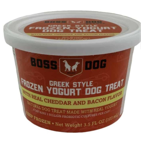Boss Dog Frozen Yogurt Bacon Cheddar Dog Treats 3.5oz - Poudre Pet and Feed Supply