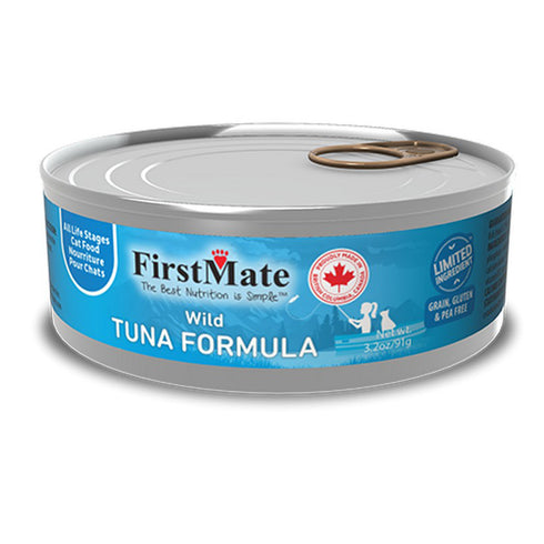 First Mate Grain-Free Wild Tuna Formula Limited Ingredient Wet Cat Food 3.2oz - Poudre Pet and Feed Supply