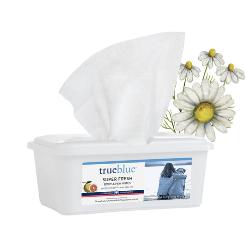 True Blue Dog Body & Paw Wipes - Poudre Pet and Feed Supply