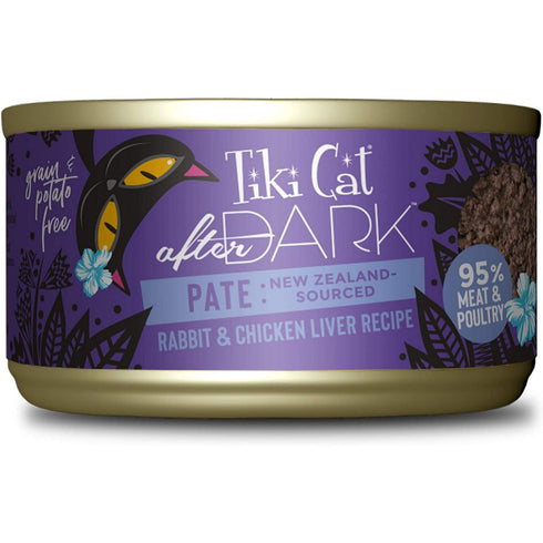 Tiki Cat After Dark Rabbit Chicken Liver Pate Cat Food 3oz - Poudre Pet and Feed Supply
