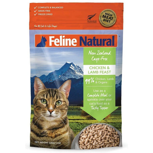 Feline Natural Freeze Dried Chicken & Lamb Feast Cat Topper 11oz - Poudre Pet and Feed Supply