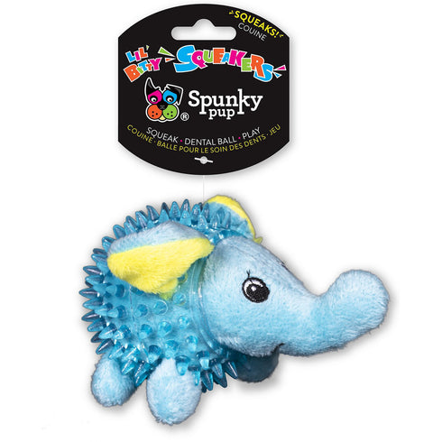 Spunky Pup Lil' Bitty Squeaker Elephant Dog Toy - Poudre Pet and Feed Supply