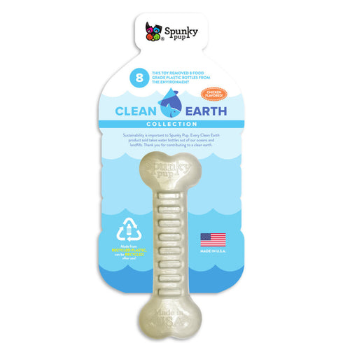 Spunky Pup Clean Earth Bone Dog Toy - Poudre Pet and Feed Supply