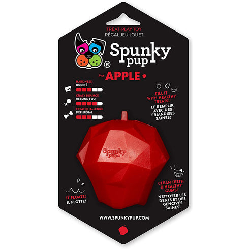 Spunky Pup Treat Holding Apple Dog Toy - Poudre Pet and Feed Supply