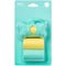 Modern Kanine Leash Poo Bag Dispenser Turquoise Yellow 20Ct - Poudre Pet and Feed Supply