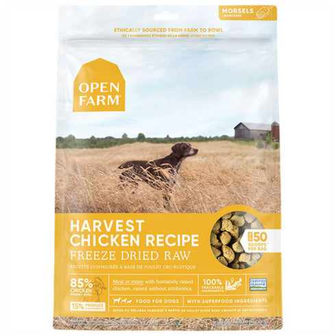 Open Farm Freeze Dried Raw Harvest Chicken Dog Food 22oz - Poudre Pet and Feed Supply