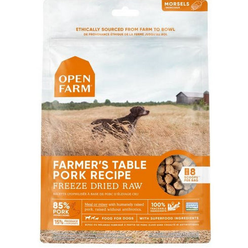 Open Farm Freeze Dried Raw Farmer's Table Pork Dog Food 3.5oz - Poudre Pet and Feed Supply