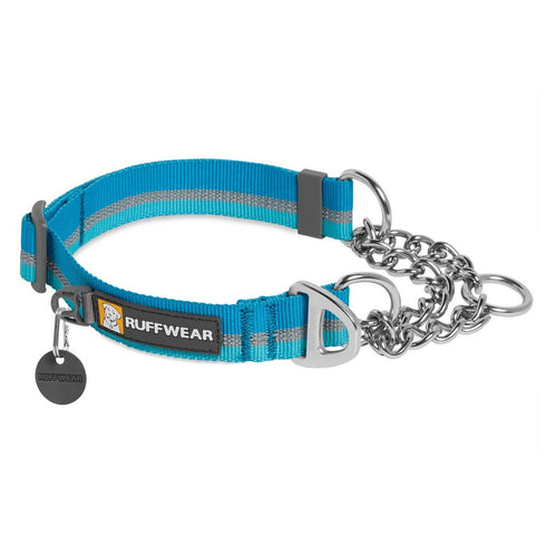Ruffwear Chain Reaction Martingale Dog Collar Blue Dusk Medium - Poudre Pet and Feed Supply