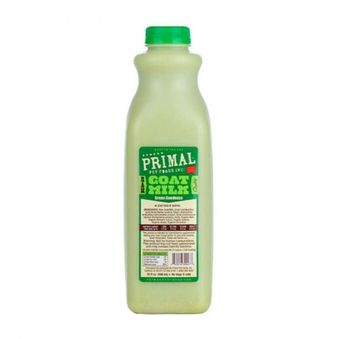 Primal Goat Milk Green Goodness for Cats & Dogs 1Qt - Poudre Pet and Feed Supply