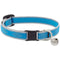 Lupine Reflective Cat Collar 1/2" Wide X 8"-12" Size Neck Blue Diamond With Bell - Poudre Pet and Feed Supply
