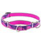 Lupine Dog Collar Martingale 3/4" Wide X 14"-20" Neck Size Pink Paws - Poudre Pet and Feed Supply