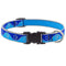 Lupine Adjustable Dog Collar 3/4" Wide X 15"-25" Neck Size High Lights Blue Paws - Poudre Pet and Feed Supply