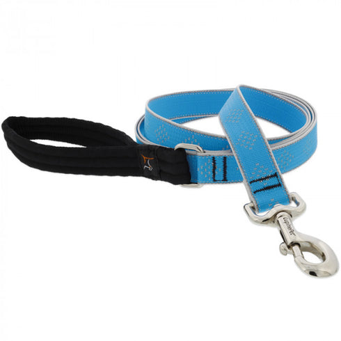Lupine Dog Leash 1" Width X 6' Length High Lights Blue Diamond - Poudre Pet and Feed Supply
