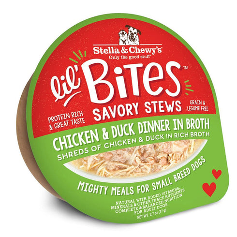 Stella & Chewy's Lil' Bites Savory Stews Chicken & Duck Dinner in Broth 2.7oz - Poudre Pet and Feed Supply