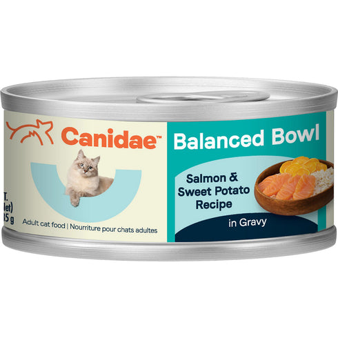 Canidae Balanced Bowl Salmon & Sweet Potato Formula in Gravy Wet Cat Food 2.25oz - Poudre Pet and Feed Supply