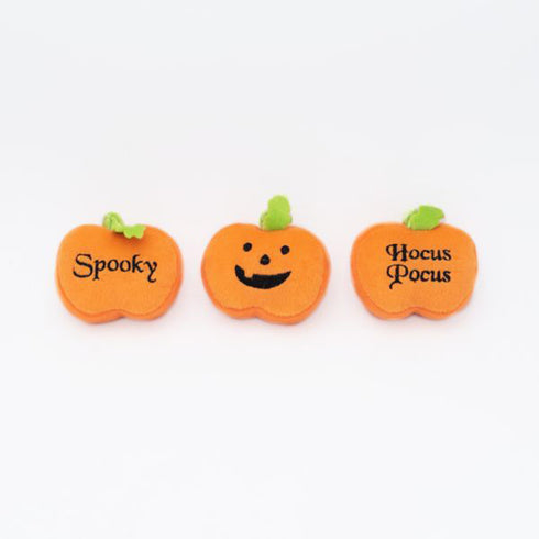 ZippyPaws Halloween Miniz 3-Pack Pumpkins - Poudre Pet and Feed Supply