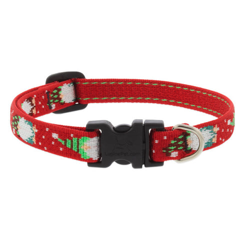 Lupine Adjustable Dog Collar 1/2" Wide 6"-9" Neck Size Gnomes - Poudre Pet and Feed Supply