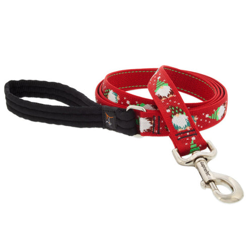 Lupine Dog Leash 1" Wide 4' Length Gnomes - Poudre Pet and Feed Supply