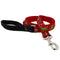 Lupine Dog Leash 1" Wide 4' Length Happy Holiday Red - Poudre Pet and Feed Supply