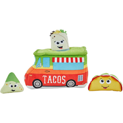 Outward Hound Hide Taco Truck Multicolor Plush Dog Toy - Poudre Pet and Feed Supply