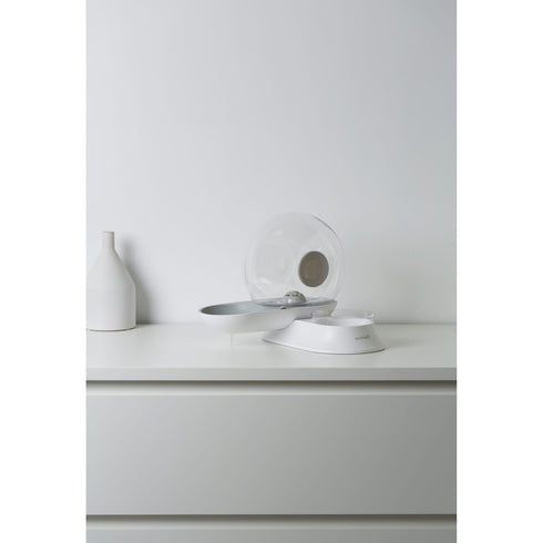 McLovin's Gravity 2 In 1 Feeder Waterer Gray - Poudre Pet and Feed Supply